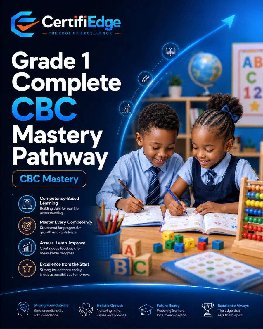 Grade 1 Complete CBC Mastery pathway cover for school learners.