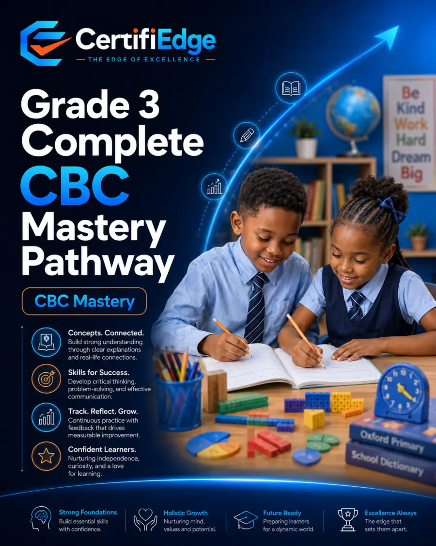 Grade 3 Complete CBC Mastery pathway cover for school learners.