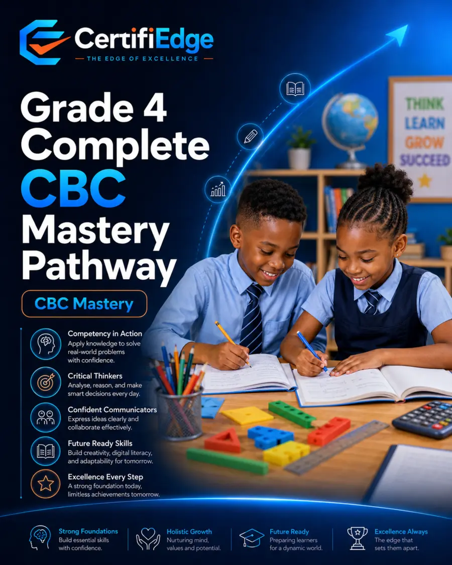 Grade 4 Complete CBC Mastery pathway cover for school learners.