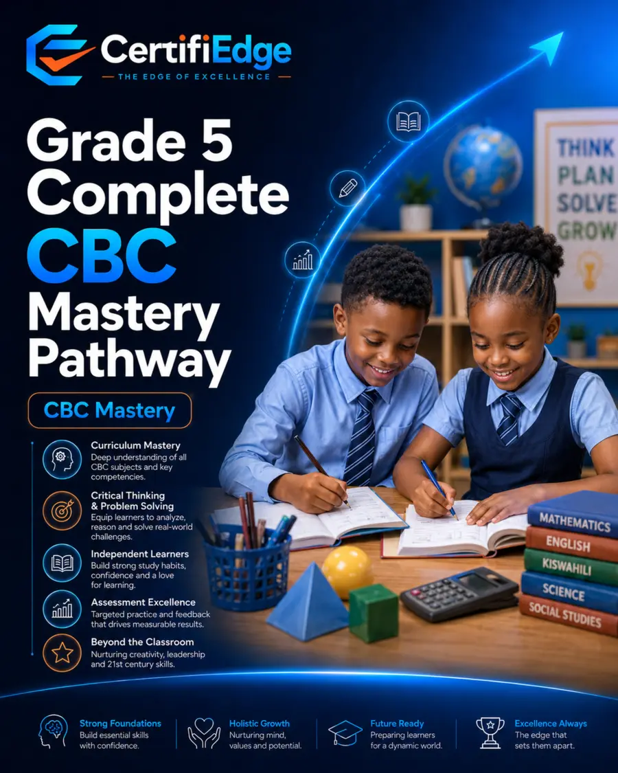 Grade 5 Complete CBC Mastery pathway cover for school learners.