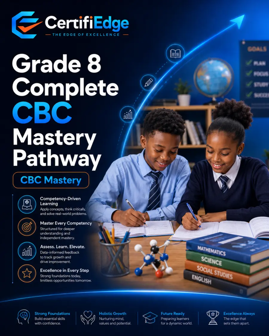 Grade 8 Complete CBC Mastery pathway cover for school learners.