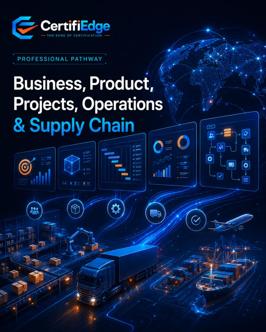 Business, Product, Projects, Operations and Supply Chain professional pathway cover.